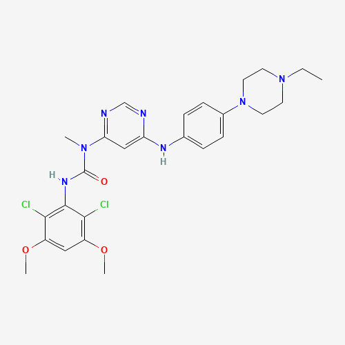 3-(2,6-dichloro-3,5-dimethoxyphenyl)-1-[6-[4-(4-ethylpiperazin-1-yl)anilino]pyrimidin-4-yl]-1-methylurea (CAS: 872511-34-7) - Related Chemical Product