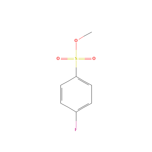 methyl 4-fluorobenzenesulfonate (CAS: 565-45-7) - Chemical Structure and Molecular Formula 