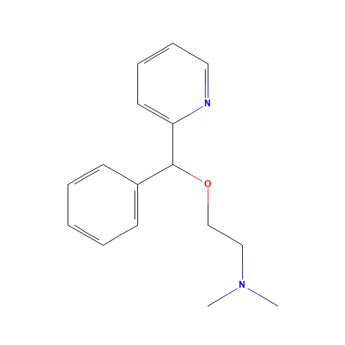 Ethanamine, N,N-dimethyl-2-(phenyl-2-pyridinylmethoxy)- (CAS: 1221-70-1) - Related Chemical Product