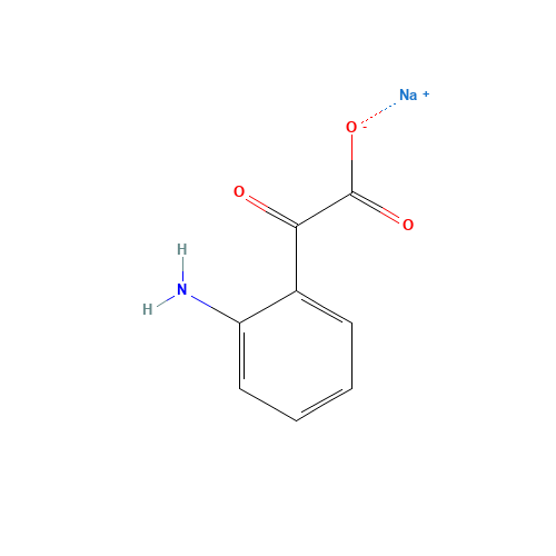 sodium;2-(2-aminophenyl)-2-oxoacetate (CAS: 17617-34-4) - Chemical Structure and Molecular Formula 