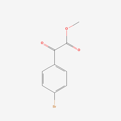 methyl 2-(4-bromophenyl)-2-oxoacetate (CAS: 57699-28-2) - Chemical Structure and Molecular Formula 