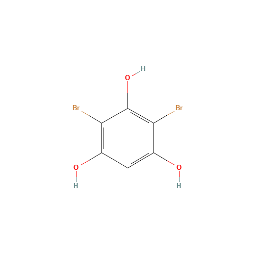 2,4-dibromobenzene-1,3,5-triol (CAS: 84743-75-9) - Chemical Structure and Molecular Formula 