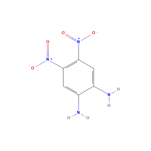 4,5-DINITRO-O-PHENYLENEDIAMINE (CAS: 32690-28-1) - Chemical Structure and Molecular Formula 