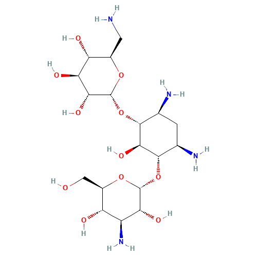 (2R,3S,4S,5R,6R)-2-(aminomethyl)-6-[(1R,2R,3S,4R,6S)-4,6-diamino-3-[(2S,3R,4S,5S,6R)-4-amino-3,5-dihydroxy-6-(hydroxymethyl)oxan-2-yl]oxy-2-hydroxycyclohexyl]oxyoxane-3,4,5-triol (CAS: 8063-07-8) - Related Chemical Product