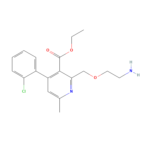 ethyl 2-(2-aminoethoxymethyl)-4-(2-chlorophenyl)-6-methylpyridine-3-carboxylate (CAS: 113994-36-8) - Related Chemical Product