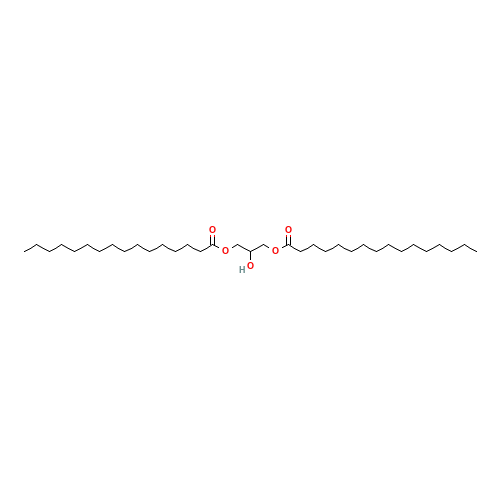 (3-hexadecanoyloxy-2-hydroxypropyl) hexadecanoate (CAS: 502-52-3) - Related Chemical Product