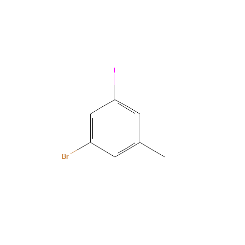1-bromo-3-iodo-5-methylbenzene (CAS: 116632-38-3) - Chemical Structure and Molecular Formula 