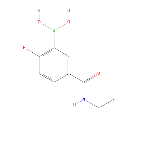 [2-fluoro-5-(propan-2-ylcarbamoyl)phenyl]boronic acid (CAS: 874289-49-3) - Related Chemical Product