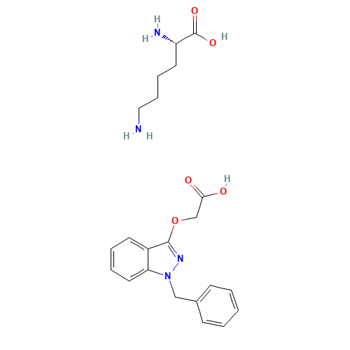 2-(1-benzylindazol-3-yl)oxyacetic acid;(2S)-2,6-diaminohexanoic acid (CAS: 81919-14-4) - Related Chemical Product