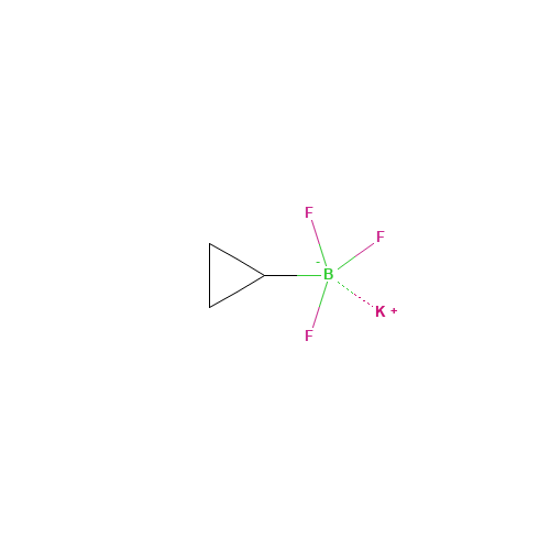 potassium;cyclopropyl(trifluoro)boranuide (CAS: 1065010-87-8) - Chemical Structure and Molecular Formula 