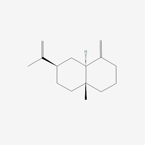 8a-methyl-5-methylidene-3-prop-1-en-2-yl-1,2,3,4,4a,6,7,8-octahydronaphthalene (CAS: 17066-67-0) - Chemical Structure and Molecular Formula 