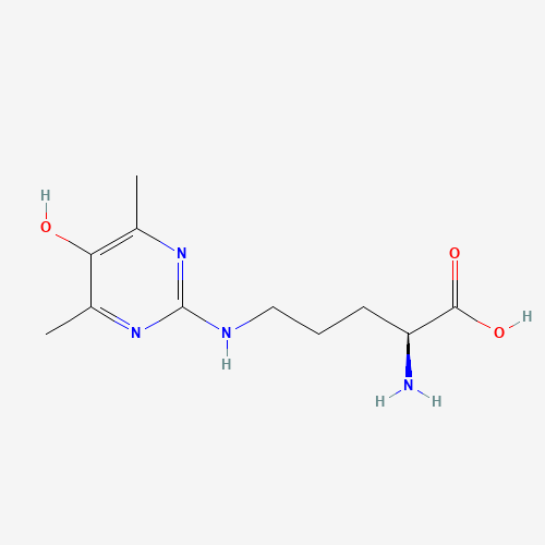 (2S)-2-amino-5-[(5-hydroxy-4,6-dimethylpyrimidin-2-yl)amino]pentanoic acid (CAS: 195143-52-3) - Related Chemical Product