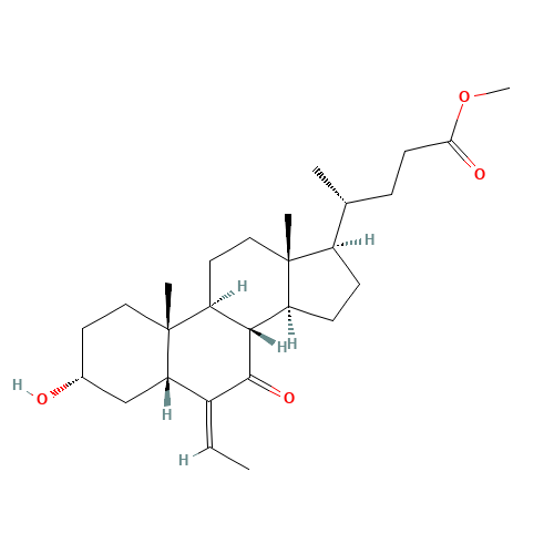 (EZ)-3-hydroxy-6-ethylidene-7-keto-5-cholan-24-oic acid methyl ester (CAS: 863239-59-2) - Related Chemical Product