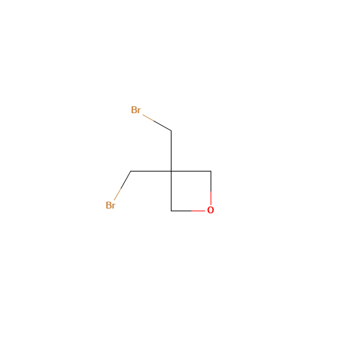3,3-bis(bromomethyl)oxetane (CAS: 2402-83-7) - Chemical Structure and Molecular Formula 