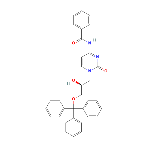 N-[1,2-dihydro-1-[(2S)-2-hydroxy-3-(triphenylmethoxy)propyl]-2-oxo-4-pyrimidinyl] (CAS: 132336-34-6) - Related Chemical Product