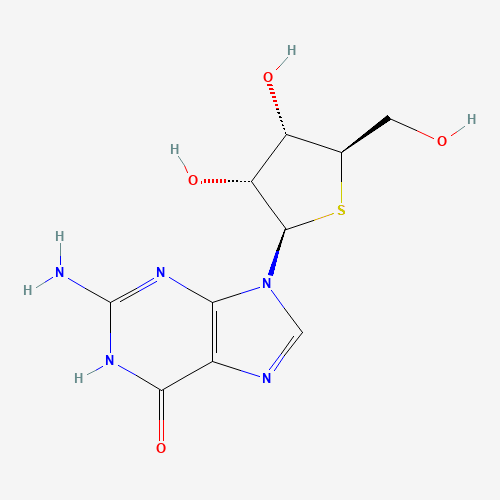 2-amino-9-[(2R,3R,4S,5R)-3,4-dihydroxy-5-(hydroxymethyl)thiolan-2-yl]-3H-purin-6-one (CAS: 74249-68-6) - Related Chemical Product
