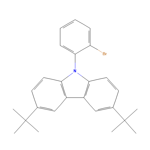 9-(2-bromophenyl)-3,6-di-tert-butyl-9H-carbazole (CAS: 1399743-51-1) - Related Chemical Product