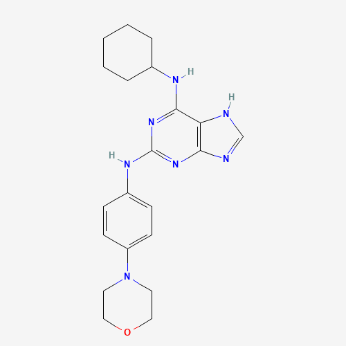 6-N-cyclohexyl-2-N-(4-morpholin-4-ylphenyl)-7H-purine-2,6-diamine (CAS: 656820-32-5) - Related Chemical Product