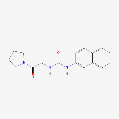 1-naphthalen-2-yl-3-(2-oxo-2-pyrrolidin-1-ylethyl)urea (CAS: 1624117-53-8) - Related Chemical Product