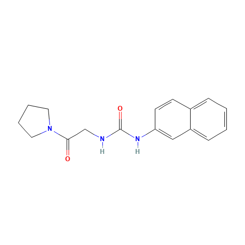 1-naphthalen-2-yl-3-(2-oxo-2-pyrrolidin-1-ylethyl)urea (CAS: 1624117-53-8) - Related Chemical Product
