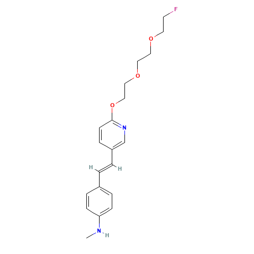 4-[(E)-2-[6-[2-[2-(2-fluoroethoxy)ethoxy]ethoxy]pyridin-3-yl]ethenyl]-N-methylaniline (CAS: 938435-69-9) - Related Chemical Product