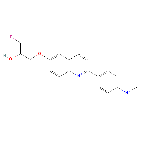 1-((2-(4-(dimethylamino)phenyl)quinolin-6-yl)oxy)-3-fluoropropan-2-ol (CAS: 1374107-46-6) - Related Chemical Product