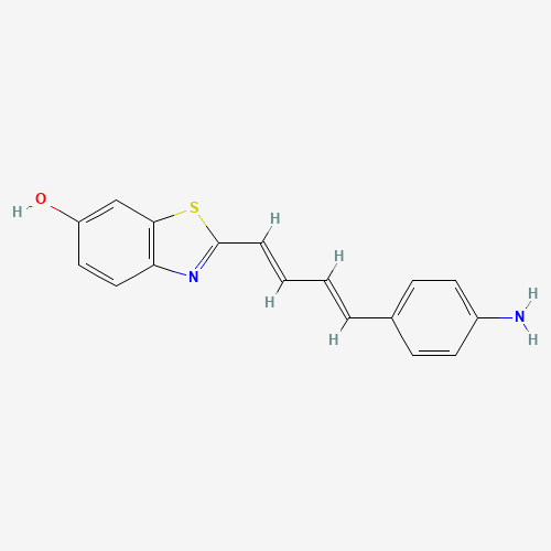 2-((1E,3E)-4-(4-aminophenyl)buta-1,3-dien-1-yl)benzo[d]thiazol-6-ol (CAS: 1565797-26-3) - Related Chemical Product