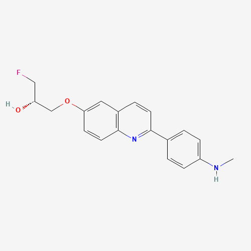(S)-1-fluoro-3-((2-(4-(methylamino)phenyl)quinolin-6-yl)oxy)propan-2-ol (CAS: 1707146-94-8) - Related Chemical Product