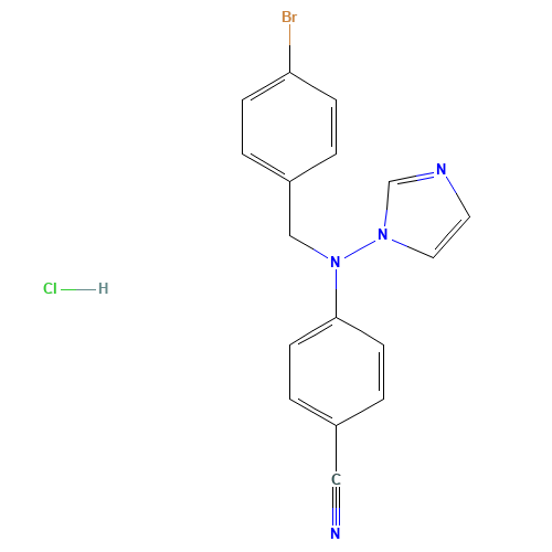 4-((4-bromobenzyl)(1H-imidazol-1-yl)amino)benzonitrile hydrochloride (CAS: 690248-37-4) - Related Chemical Product