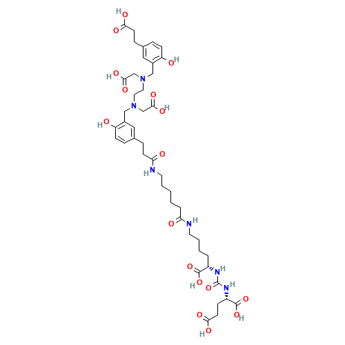 (3S,7S)-22-(3-(((2-((5-(2-carboxyethyl)-2-hydroxybenzyl)(carboxymethyl)amino)ethyl)(carboxymethyl)amino)methyl)-4-hydroxyphenyl)-5,13,20-trioxo-4,6,12,19-tetraazadocosane-1,3,7-tricarboxylic acid (CAS: 1366302-52-4) - Related Chemical Product