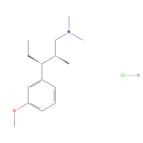 (2R,3R)-3-(3-methoxyphenyl)-N,N,2-trimethylpentan-1-amine;hydrochloride (CAS: 175591-17-0) - Chemical Structure and Molecular Formula 
