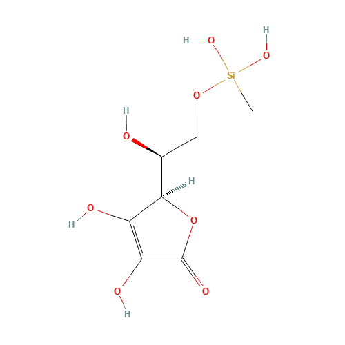 (2R)-2-[(1S)-2-[dihydroxy(methyl)silyl]oxy-1-hydroxyethyl]-3,4-dihydroxy-2H-furan-5-one (CAS: 187991-39-5) - Related Chemical Product