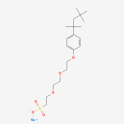 sodium;2-[2-[2-[4-(2,4,4-trimethylpentan-2-yl)phenoxy]ethoxy]ethoxy]ethanesulfonate (CAS: 2917-94-4) - Related Chemical Product