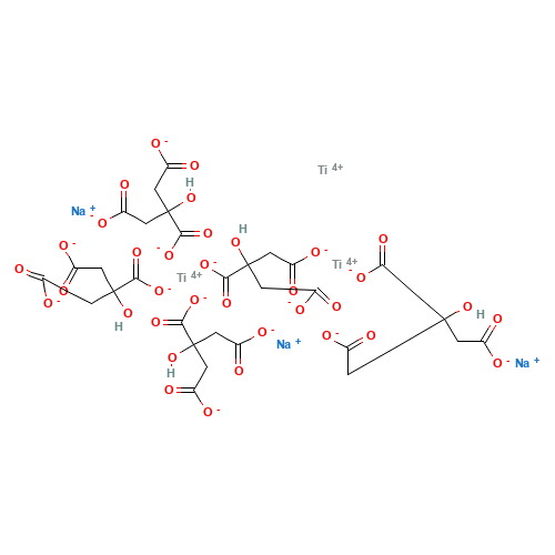 trisodium;2-hydroxypropane-1,2,3-tricarboxylate;titanium(4+) (CAS: 68959-15-9) - Related Chemical Product