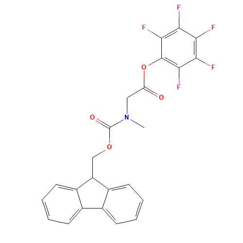 (2,3,4,5,6-pentafluorophenyl) 2-[9H-fluoren-9-ylmethoxycarbonyl(methyl)amino]acetate (CAS: 159631-29-5) - Related Chemical Product