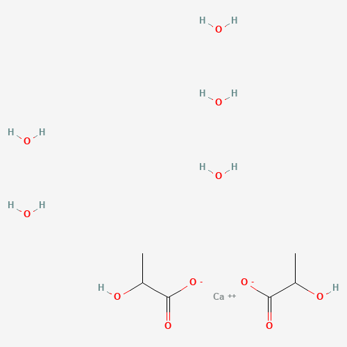 calcium;2-hydroxypropanoate;pentahydrate (CAS: 5743-47-5) - Related Chemical Product