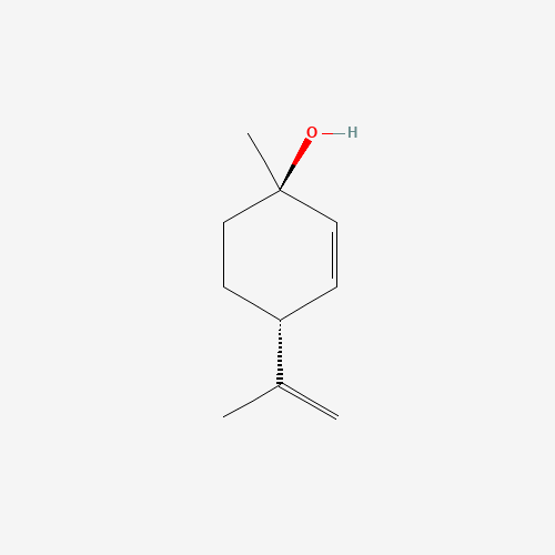 (1R,4R)-1-methyl-4-prop-1-en-2-ylcyclohex-2-en-1-ol (CAS: 7212-40-0) - Chemical Structure and Molecular Formula 