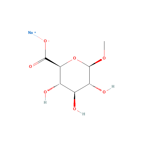 sodium;(2S,3S,4S,5R,6R)-3,4,5-trihydroxy-6-methoxyoxane-2-carboxylate (CAS: 134253-42-2) - Related Chemical Product