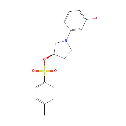 [(3R)-1-(3-fluorophenyl)pyrrolidin-3-yl] 4-methylbenzenesulfonate (CAS: 873945-29-0) - Related Chemical Product