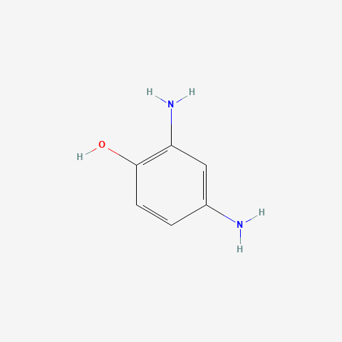 2,4-diaminophenol (CAS: 95-86-3) - Chemical Structure and Molecular Formula 