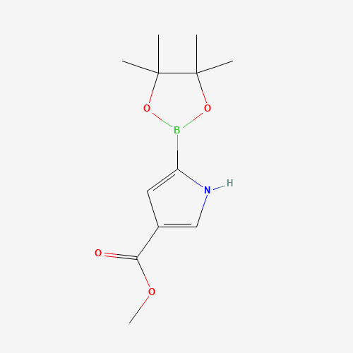 methyl 5-(4,4,5,5-tetramethyl-1,3,2-dioxaborolan-2-yl)-1H-pyrrole-3-carboxylate (CAS: 1268619-58-4) - Related Chemical Product