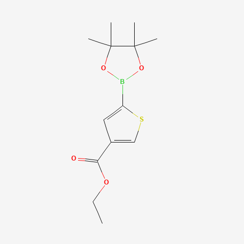 ethyl 5-(4,4,5,5-tetramethyl-1,3,2-dioxaborolan-2-yl)thiophene-3-carboxylate (CAS: 960116-27-2) - Related Chemical Product