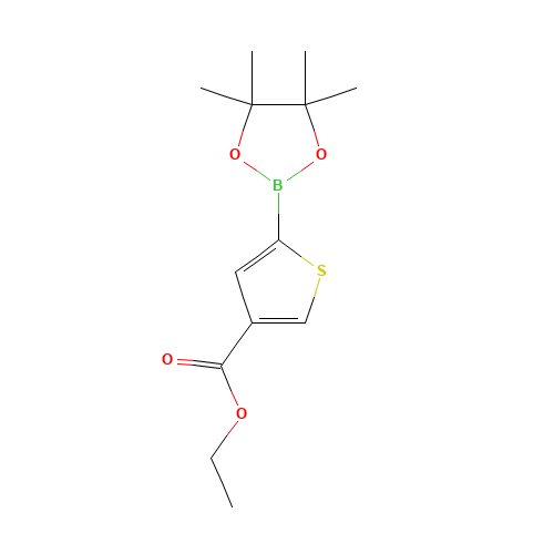 ethyl 5-(4,4,5,5-tetramethyl-1,3,2-dioxaborolan-2-yl)thiophene-3-carboxylate (CAS: 960116-27-2) - Related Chemical Product