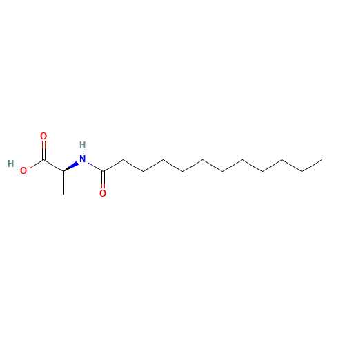 N-Lauroyl-L-alanine (CAS: 52558-74-4) - Chemical Structure and Molecular Formula 