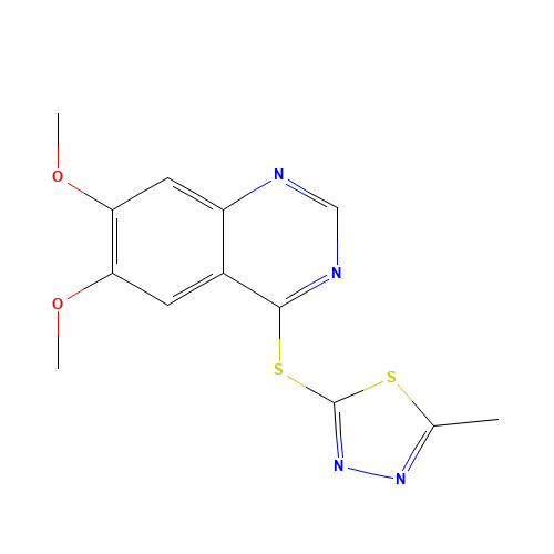 2-(6,7-dimethoxyquinazolin-4-yl)sulfanyl-5-methyl-1,3,4-thiadiazole (CAS: 1225451-84-2) - Related Chemical Product