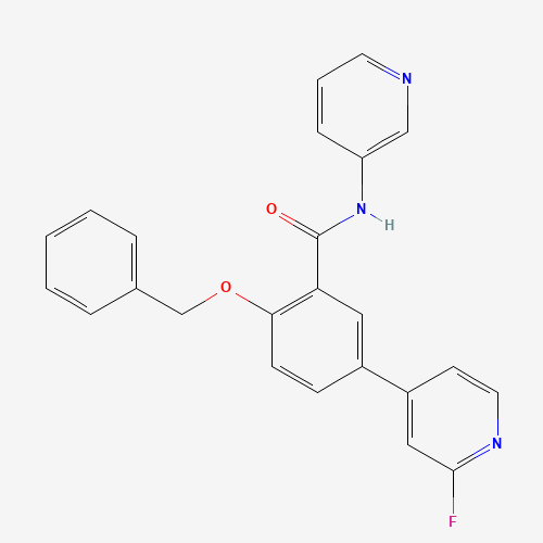 5-(2-fluoropyridin-4-yl)-2-phenylmethoxy-N-pyridin-3-ylbenzamide (CAS: 1285515-21-0) - Related Chemical Product