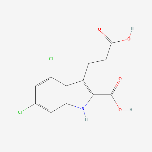3-(2-carboxyethyl)-4,6-dichloro-1H-indole-2-carboxylic acid (CAS: 130798-51-5) - Related Chemical Product