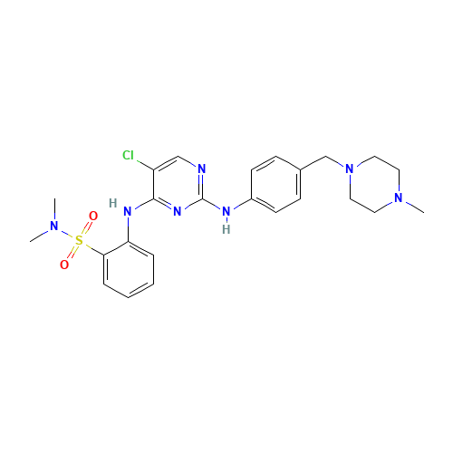 2-[[5-chloro-2-[4-[(4-methylpiperazin-1-yl)methyl]anilino]pyrimidin-4-yl]amino]-N,N-dimethylbenzenesulfonamide (CAS: 1341200-45-0) - Related Chemical Product