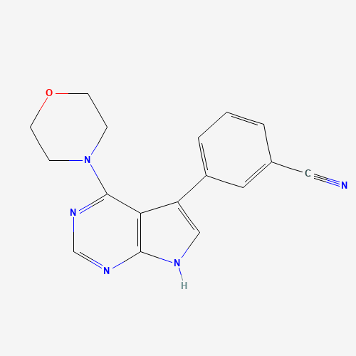 3-(4-morpholin-4-yl-7H-pyrrolo[2,3-d]pyrimidin-5-yl)benzonitrile (CAS: 1527473-33-1) - Related Chemical Product