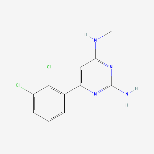 6-(2,3-dichlorophenyl)-4-N-methylpyrimidine-2,4-diamine (CAS: 1609960-30-6) - Chemical Structure and Molecular Formula 